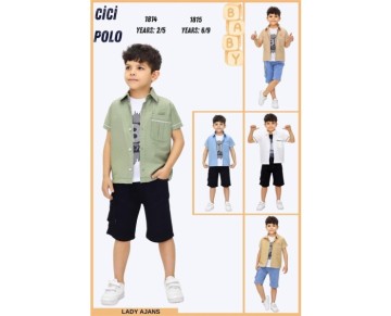 2/5 yaş 1814-GÖMLEKLİ 3LÜ ERKEK TAKIM