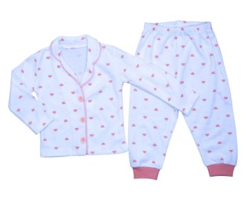 1/3 YAŞ 4014-KALPLİ YAKALI PIJAMA TAKIM