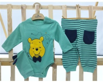 3/9 AY-23132-CEPLİ PAPYONLU AYICIK 3 LÜ TAKIM