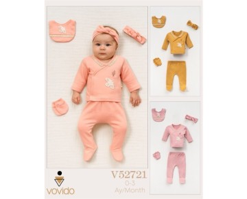 0/3 AY 52721-MARTI SÜZENE NAKIŞLI BEŞLİ SET