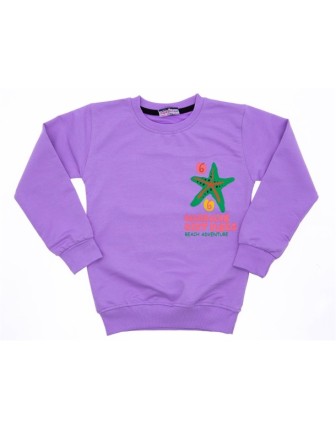 9/12 YAŞ 11476 BUNNY  NAKISLI SWEAT