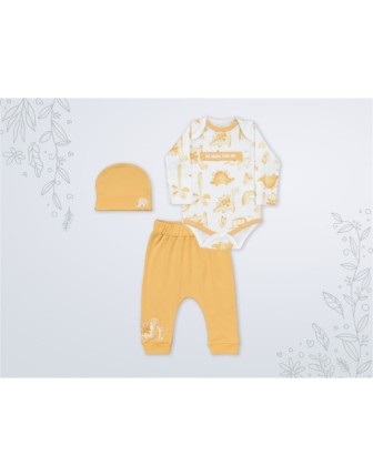 6/9 AY 18384 Erkek Dinosaurs  3P Badili Takım