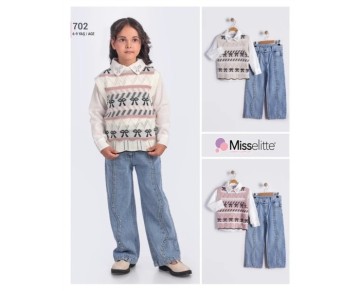 6/9 YAŞ 702-KIZ 6-9 TRİKO TAKIM