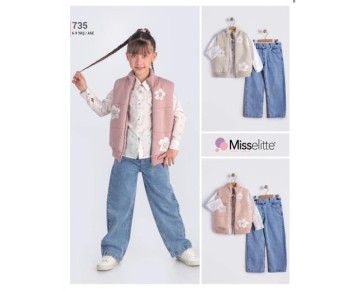 6/9 YAŞ 735-KIZ 6-9 TRİKO TAKIM