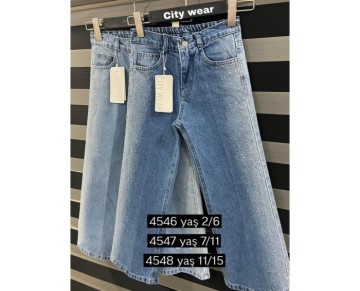 7/11 YAŞ-4547-citywear kız pantolon