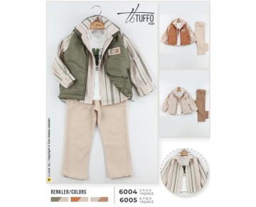 2-5 YAS -6004- 4 LÜ YELEKLİ TAKIM