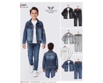 2/6 YAŞ 2601 street style 3 lü kot takım