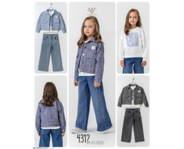 6/9 YAŞ ARMA DETAYLI ÜÇLÜ TAKIM