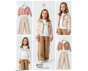 6/9 YAŞ 4322-SÜZİNELİ KAPİTONE CEKETLİ ÜÇLÜ TAKIM