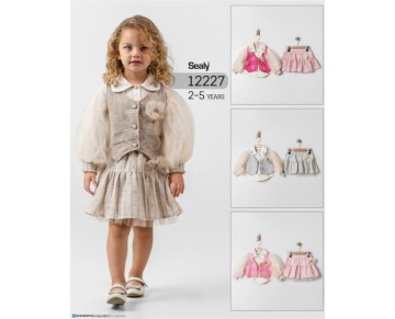 2/5 YAŞ-12227-3 LÜ KIZ  TAKIM