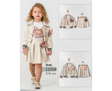 3/6 YAŞ-12254-3 LÜ KIZ  TAKIM