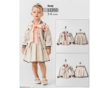 3/6 YAŞ-12255-3 LÜ KIZ  TAKIM