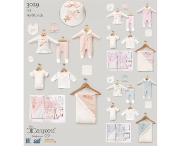 0/3 AY 3029-KELEBEK NAKIŞLI 10LU SET