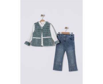 3/6 YAŞ 1451-CİZGİLİ KÜRK TAKIM