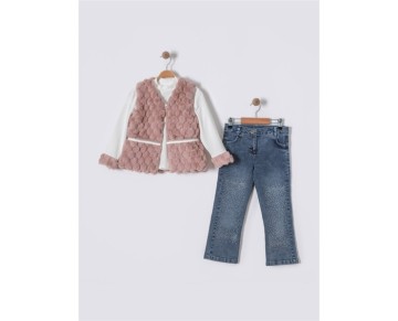 3/6 YAŞ 1452-PAMBU YELEKLİ TAKIM