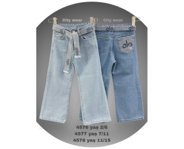 2/6 YAŞ-4576-citywear kız pantolon