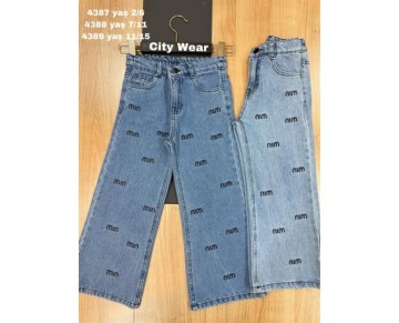 7/11 YAŞ-4388-citywear kız pantolon