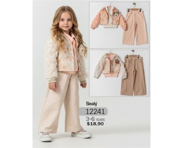 3/6 YAŞ-12241-3 LÜ KIZ  TAKIM