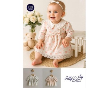 9/18 AY 9160-ETEĞİ FİSTOLU ELBİSE