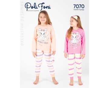 7/10 YAŞ 7070-FİYONKLU FİLLİ 4LÜ SERİ PIJAMA TAKIM
