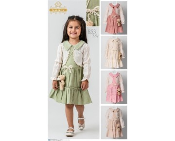 2/5 yaş 853-BOLEROLU ELBİSE