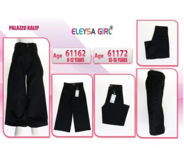8/12 YAŞ-61162-ELEYSA KIZ KOT PANTOLON