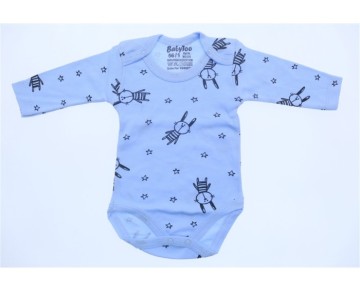 1/4 YAŞ 708327-BABYTOO BUYUK YILDIZLI TAVSAN DESENLI KOLLU BADI