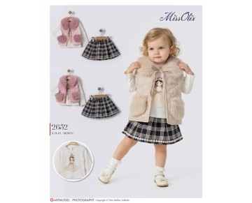 9/24 AY-2652-peluş yaka ve cep micro yelek-