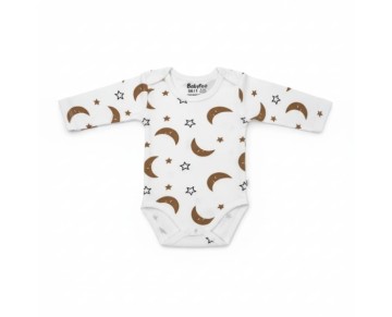 1/9 AY-708240-BABYTOO KUCUK AY YILDIZ DESENLI KOLLU BADI