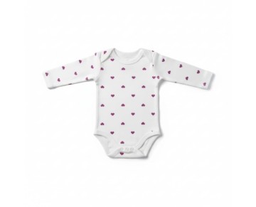 1/3 yaş-708336-BABYTOO BUYUK KALP DESENLI KOLLU BADI