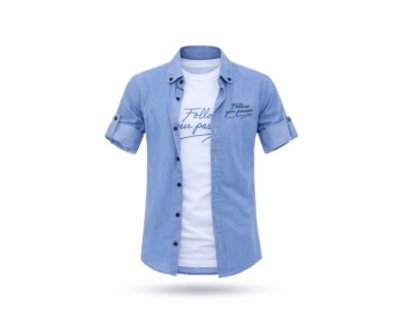 6/10 YAŞ-1610-ERKEK TİŞÖRTLÜ GÖMLEK