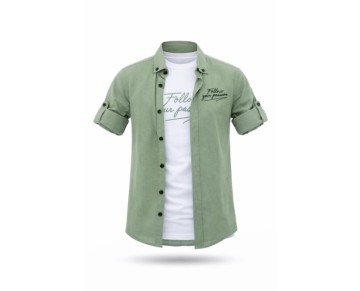 6/10 YAŞ-1610-ERKEK TİŞÖRTLÜ GÖMLEK