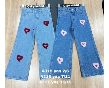 2/6 YAŞ-4315-citywear kız pantolon