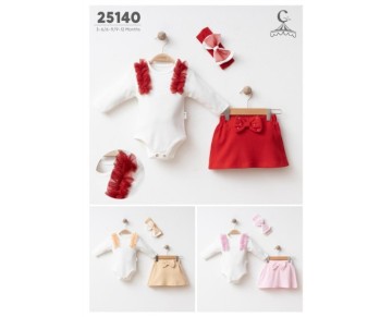 6/12 AY-25140-FIRFIRLI ETEKLİ 3 LÜ TAKIM