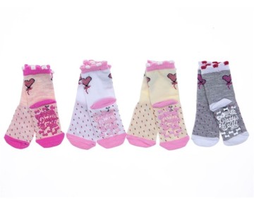 1/4 YAŞ 4053 ABS BASKILI BEBE SOKET ÇORAP