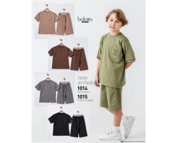 5/8 YAŞ-01014-LOUIS VUITTON BASKILI ERKEK TAKIM