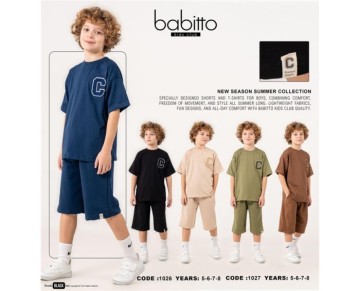 5/8 YAŞ-01026-C BASKILI ERKEK TAKIM