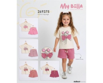 2/5 YAŞ-269375-ÇİÇEK AKSESUARLI TAKIM