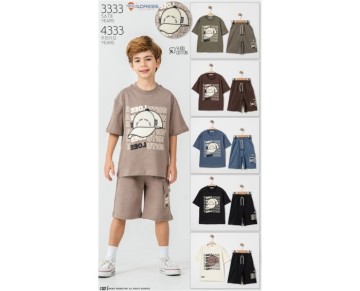 9/12 YAŞ-4333-3 LU GOMLEKLI TAKIM