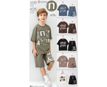 9/12 YAŞ-4335-3 LU GOMLEKLI TAKIM