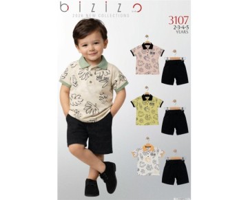 2/5 YAŞ-3107-YAPRAK DESENLİ TAKIM