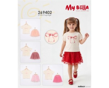 2/5 YAŞ-269402-FİYONK BASKILI ETEKLİ TAKIM