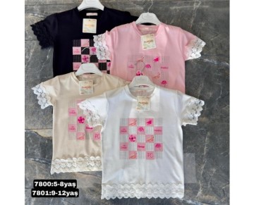 5/8 YAŞ-7800-BASKILI TISORT