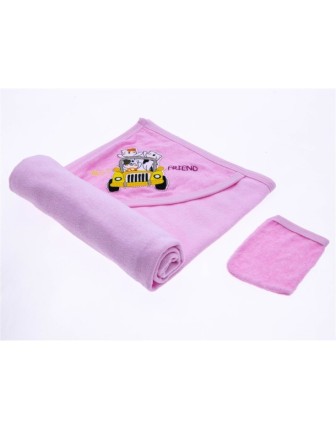 AY-1602-ARABALI KEDİ RENKLİ HAVLU