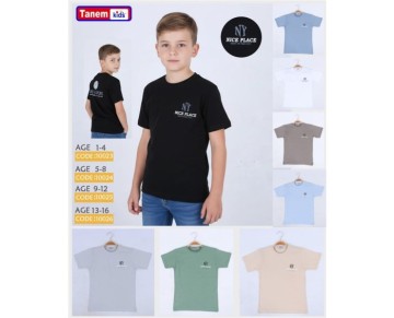 13/16 yaş 10026-ARKASI BASKILI S.YK TİŞÖRT