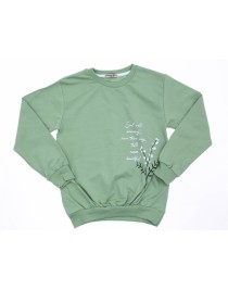 9/12 YAŞ 3093 TAŞLI ÇİÇEKLİ SWEAT