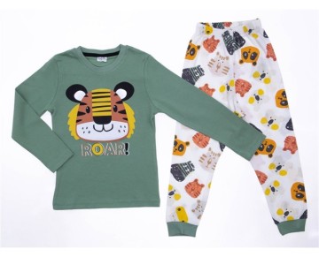 7/10 YAŞ 7015-TIGER ROAR 4LÜ PİJAMA TAKIM