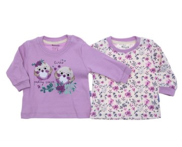 6/18 AY 18134 Kız Pretty Birds 4 Beden 2'in 1 Pack Sweat