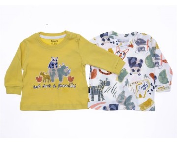 6/18 AY 18332 Erkek Sevimli Hayvanlar 4 Beden 2'in 1Pack Sweat