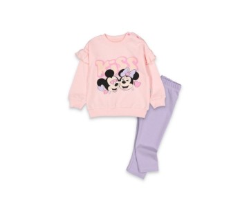 6/24 AY 1262 MEVSİMLİK KISS BASKILI KIZ BEBEK TAKIM